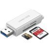Считыватель флеш-карт Ugreen USB 3.0 to TF + SD CM104 White (40753) изображение 2