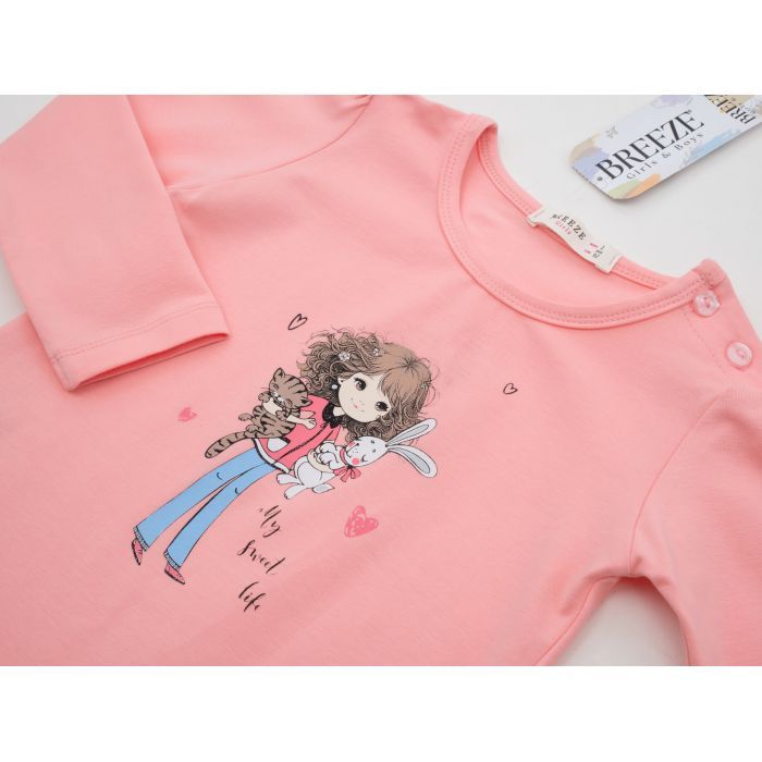 Кофта детская Breeze с девочкой (22148-104G-peach) изображение 3