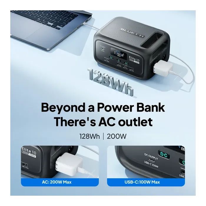 Зарядная станция BLUETTI Elite 10, 200W, 128Wh (EL10) изображение 11
