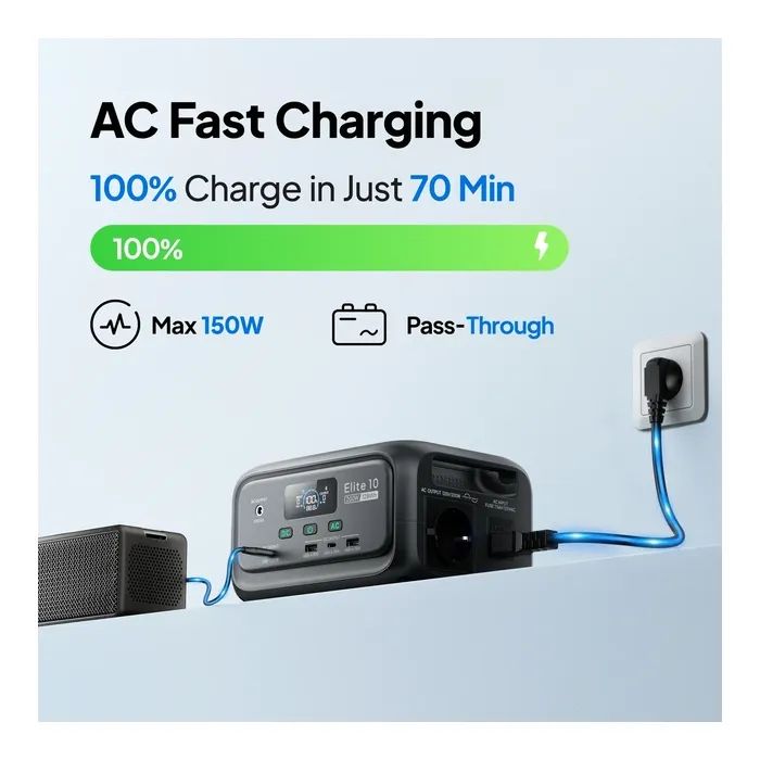 Зарядная станция BLUETTI Elite 10, 200W, 128Wh (EL10) изображение 9
