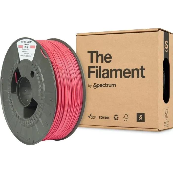 Пластик для 3D-принтера The Filament PETG 1.75mm 1kg PINK, STRAWBERRY (TF-24025) зображення 3