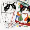 Набір для творчості Rosa футболка-розмальовка, Яскравий кіт, бавовна 100, розмір XS (4823098544845) зображення 3