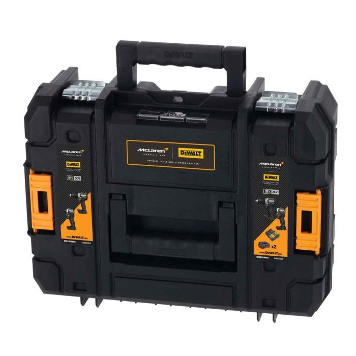 Набор электроинструментов DeWALT McLaren F1, 18V XR Li-lon, 2шт. кейс, 2 АКБ, ЗУ (DCK200MM2T) изображение 9