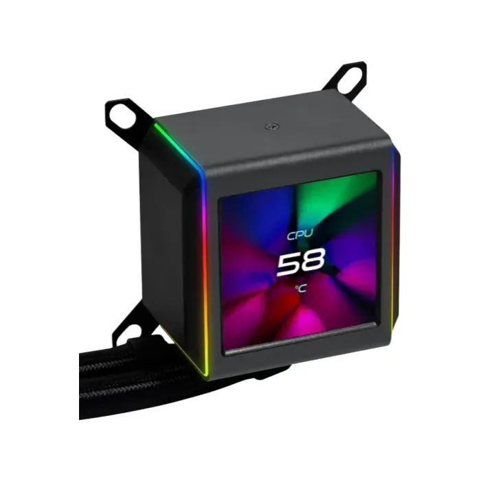 Система жидкостного охлаждения Lian Li Galahad GA II LCD TL 280, Black (G89.GA2ALCD28TLB.00) изображение 2