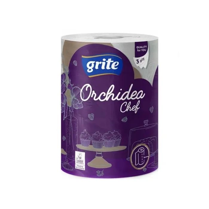 Бумажные полотенца Grite Orchidea Chef 3 слоя 1 рулон (4770023348385) изображение 2