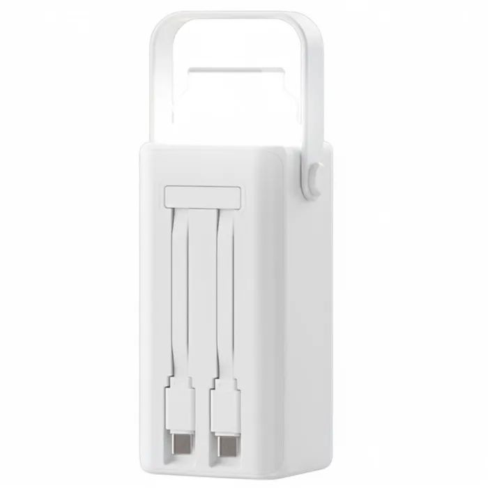 Батарея універсальна TheGeneral 20000mah Glim, 22.5W Fast Charge PD Lamp White (40012919-08) зображення 2