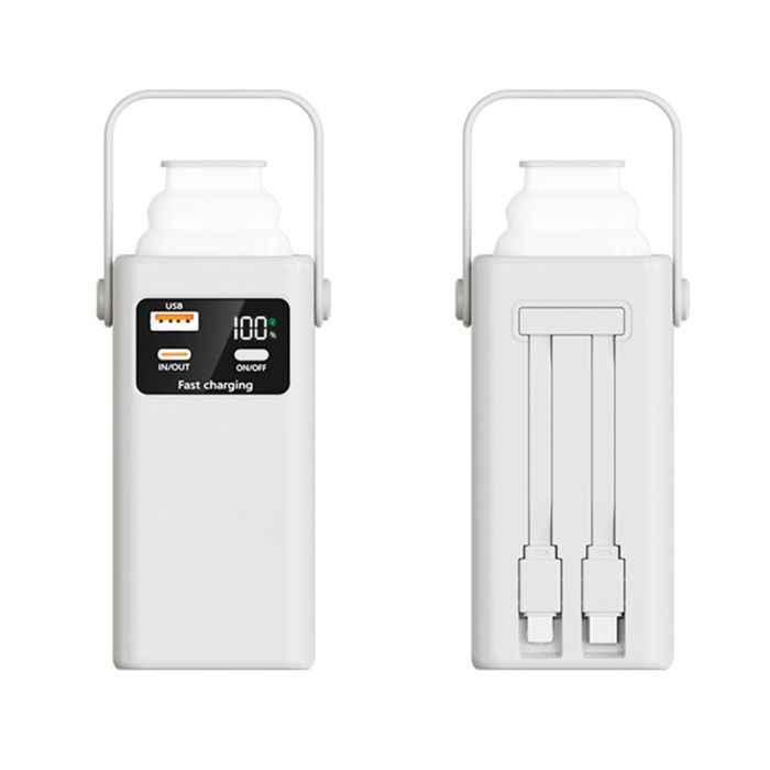 Батарея універсальна TheGeneral 20000mah Glim, 22.5W Fast Charge PD Lamp White (40012919-08) зображення 4