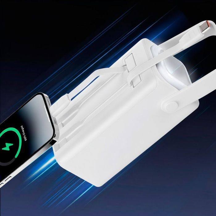 Батарея універсальна TheGeneral 20000mah Glim, 22.5W Fast Charge PD Lamp White (40012919-08) зображення 7