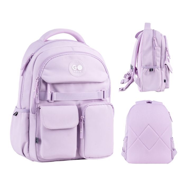 Рюкзак школьный GoPack Education 183 світло-сірий (GO26-183M-2)