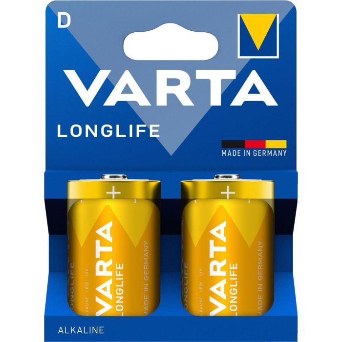 Батарейка Varta D (LR20) Longlife лужна * 2 (04120101422)