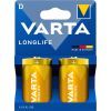 Батарейка Varta D (LR20) Longlife лужна * 2 (04120101422)