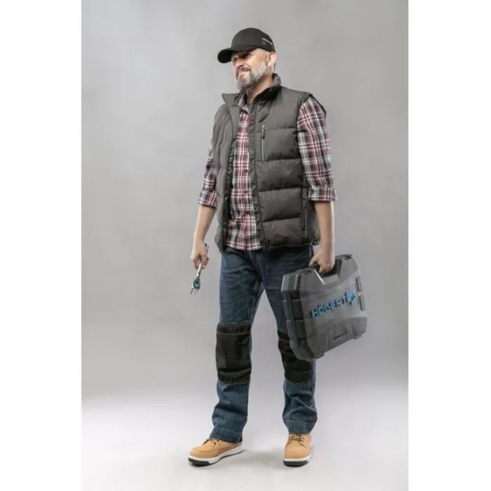 Жилет рабочий Hoegert WIED HT5K243-L утепленный RipStop 100% полиэстер графит, L (52) (HT5K243-L) изображение 3