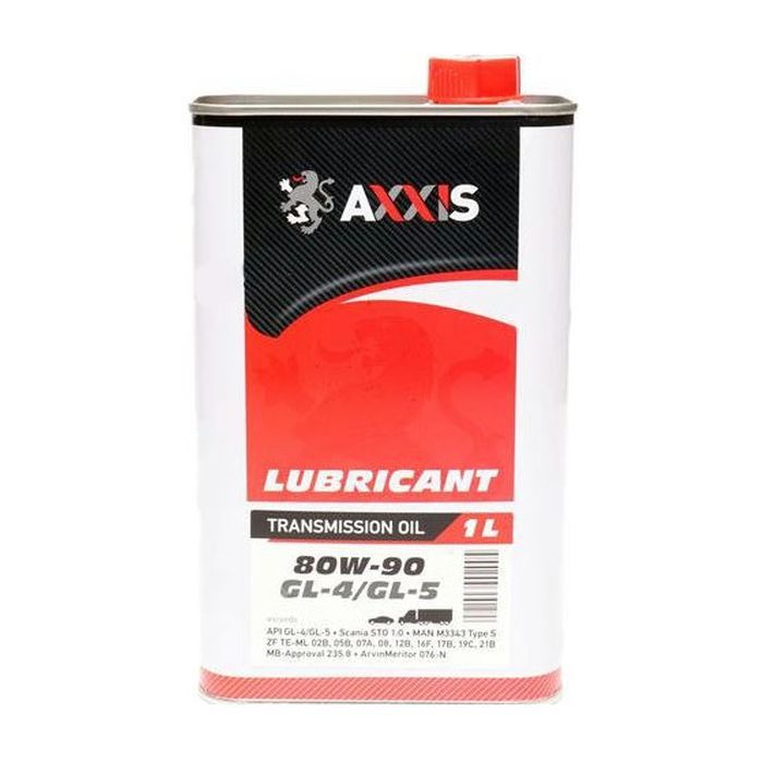 Трансмиссионное масло AXXIS 80W-90 GL-4/GL-5 1л (AX-2057)