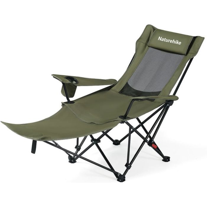 Кресло складное Naturehike CNK2550JJ023 Nightfall T05, сталь, хакі (6977465865700)