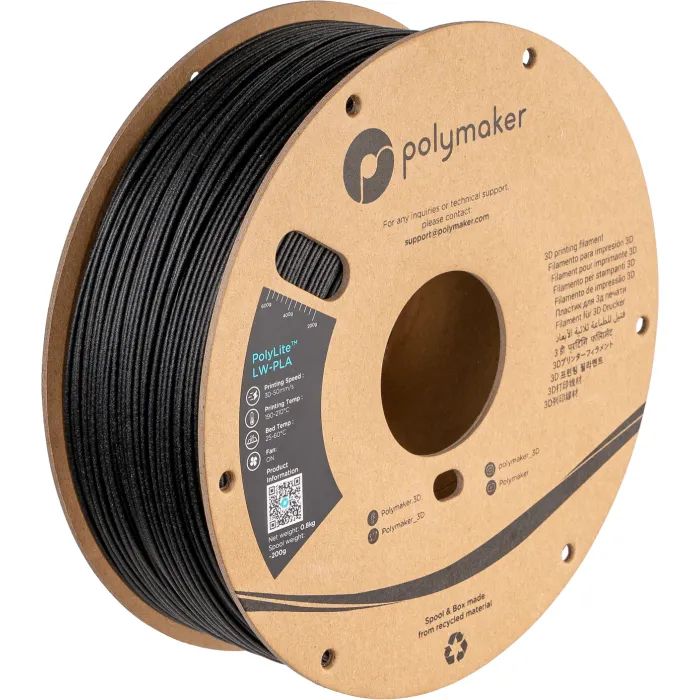 Пластик для 3D-принтера Polymaker PLA POLYLITE LW 1.75 mm 0,8kg WHITE (PA08002)