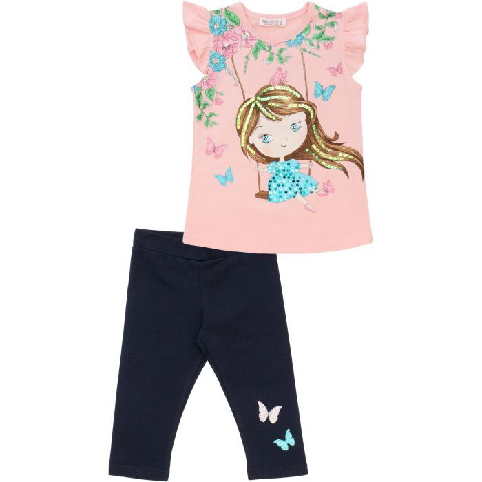 Набор детской одежды Breeze с девочкой (16409-110G-peach)