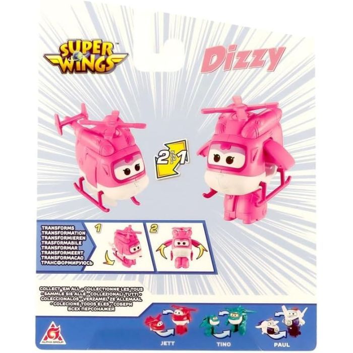 Фигурка Super Wings трансформер Transforming Диззи (Dizzy), 10 см (EU780622) изображение 5