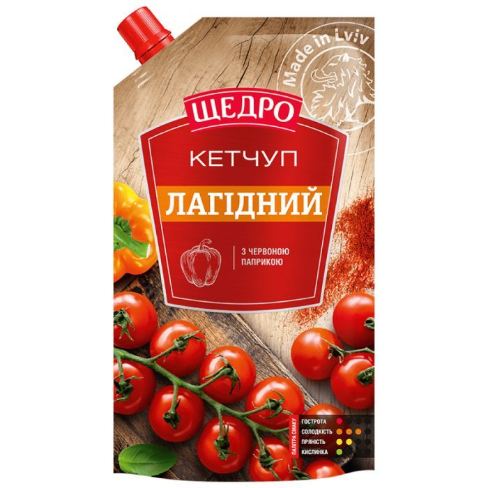 Соус Щедро Кетчуп Лагідний 250 г (4823097405932)