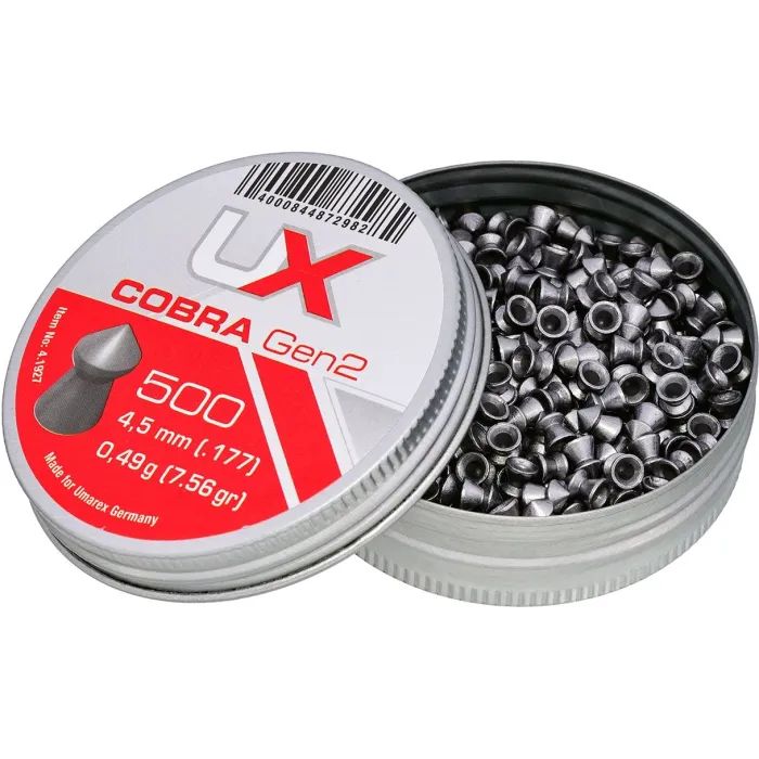 Пульки Umarex Cobra Gen2 4,5 мм 0,49 г 500 шт (4.1927) изображение 3