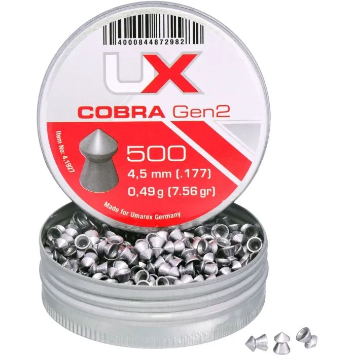 Пульки Umarex Cobra Gen2 4,5 мм 0,49 г 500 шт (4.1927) изображение 4