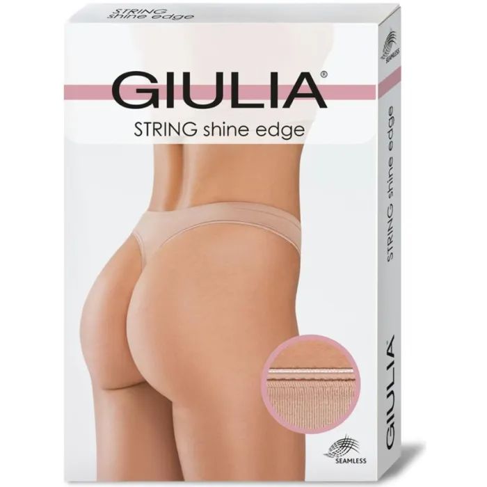 Трусы Giulia String Shine Edge White L/XL (4823116931619)