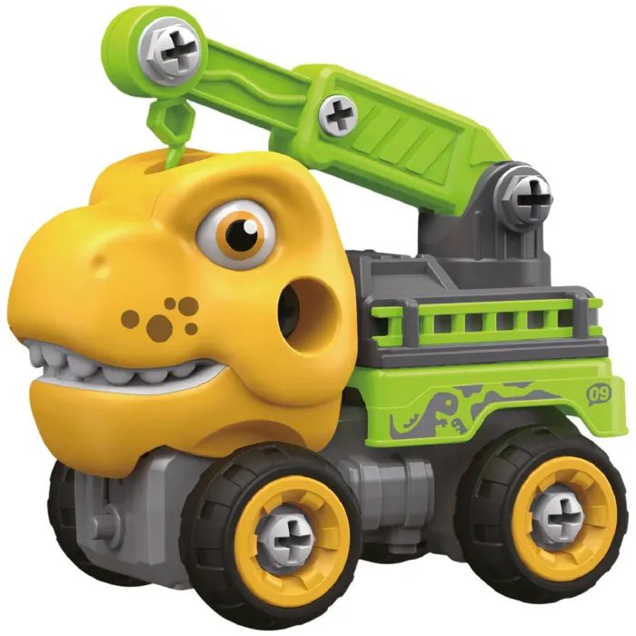 Конструктор Otamanko Машинка-конструктор Тиранозавр кран Желтый/зеленый (OTA-121TR)