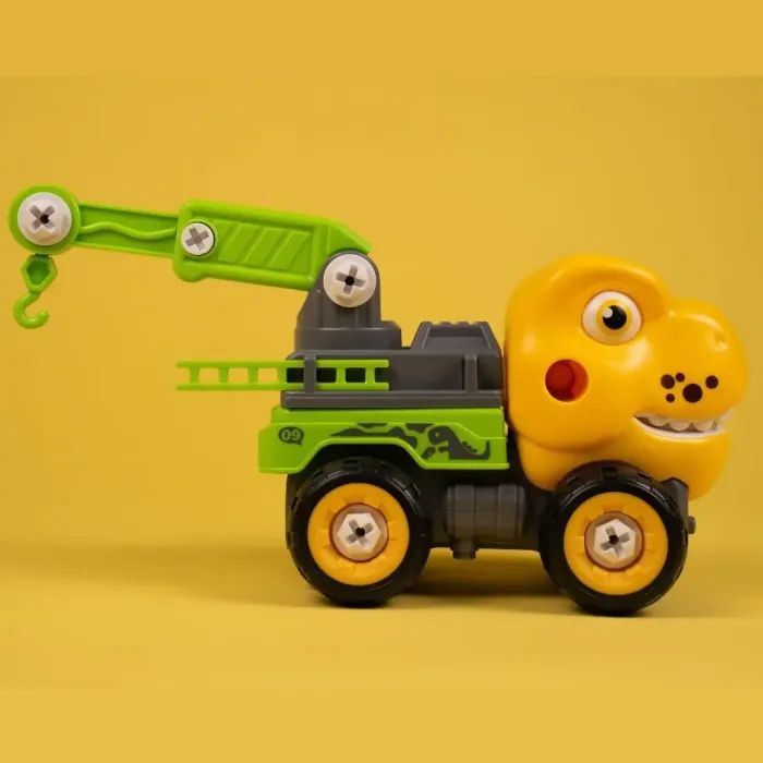 Конструктор Otamanko Машинка-конструктор Тиранозавр кран Желтый/зеленый (OTA-121TR) изображение 2