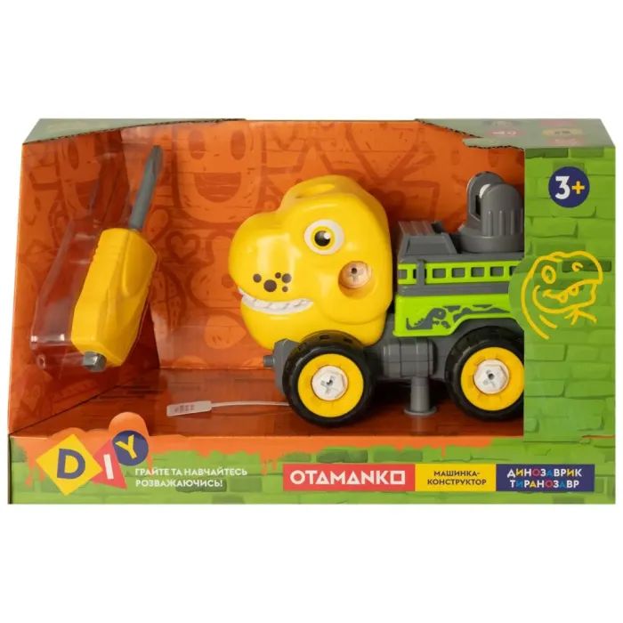 Конструктор Otamanko Машинка-конструктор Тиранозавр кран Желтый/зеленый (OTA-121TR) изображение 4