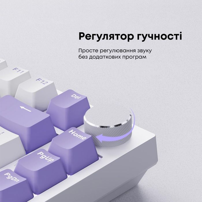 Клавіатура Ajazz AK820 Sea Salt Switch RGB USB-C UA White (AK820-SS-PWB) зображення 16