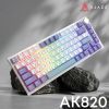 Клавіатура Ajazz AK820 Sea Salt Switch RGB USB-C UA White (AK820-SS-PWB) зображення 6