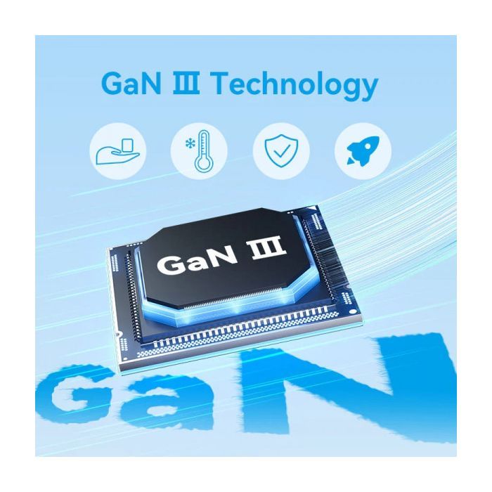 Зарядний пристрій Vention 1xUSB-C PD20W GaN + cable USB-C to USB-C black (TZ-FEPB0-EU-01) зображення 4