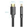 Кабель мультимедійний HDMI M to HDMI M 12.0m V2.0 4K30Hz braided Vention (ALLBM) зображення 2