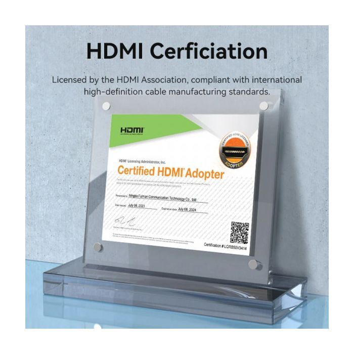 Кабель мультимедійний HDMI M to HDMI M 12.0m V2.0 4K30Hz braided Vention (ALLBM) зображення 3