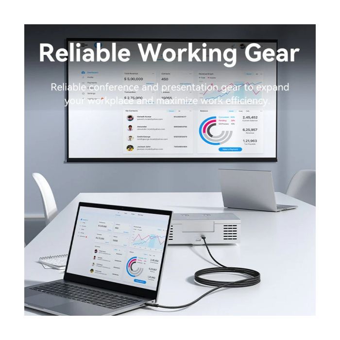 Кабель мультимедійний HDMI M to HDMI M 12.0m V2.0 4K30Hz braided Vention (ALLBM) зображення 8