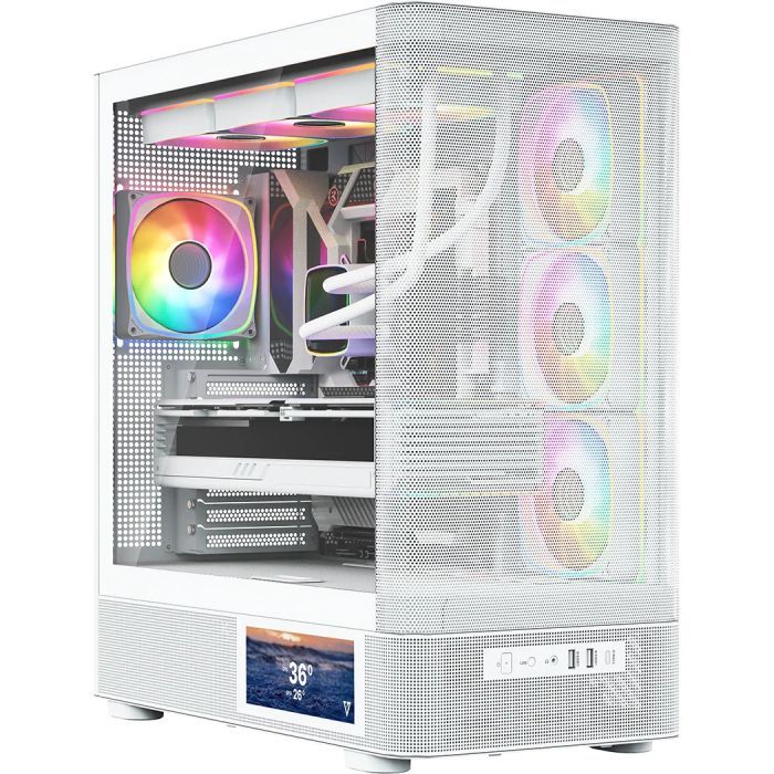 Корпус для ПК Modecom VOLCANO AQ400 ARGB LCD 6,2 (MC-A-AQ400-4FA-W) изображение 2