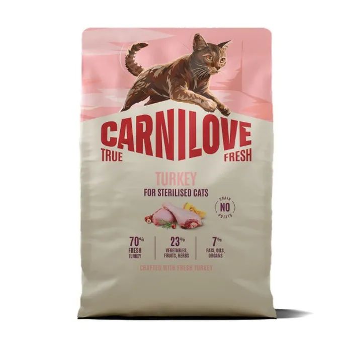 Сухий корм для кішок Carnilove True Fresh Turkey Sterilised 400 г (8595602582099)