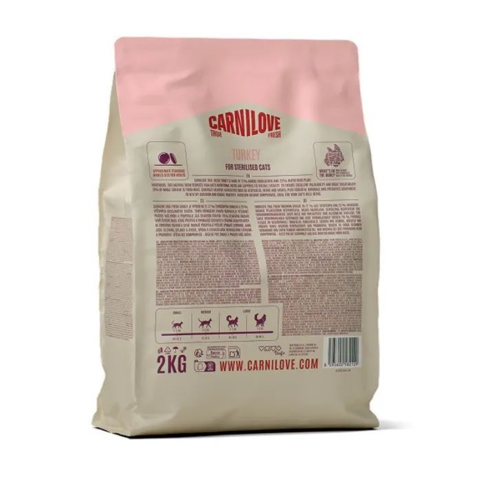 Сухий корм для кішок Carnilove True Fresh Turkey Sterilised 400 г (8595602582099) зображення 2