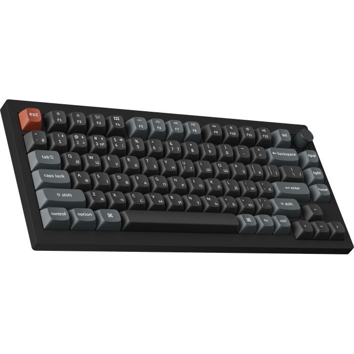 Клавіатура Keychron V1 Ultra Keychron Red Switch RGB UA Black (V1U-D1-UA) зображення 3