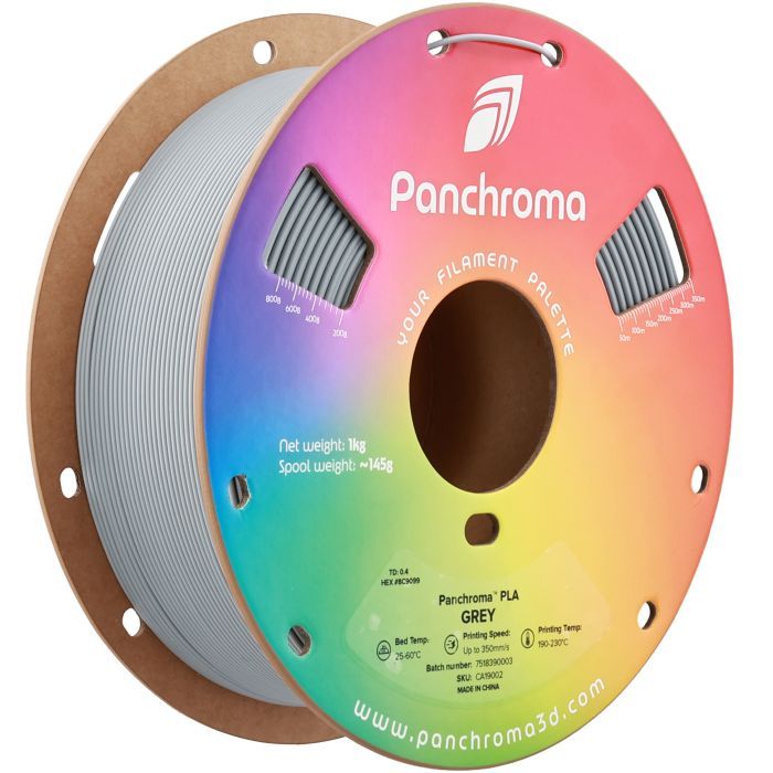 Пластик для 3D-принтера Polymaker PLA PANCHROMA 1,75mm 1kg GREY (CA19002)