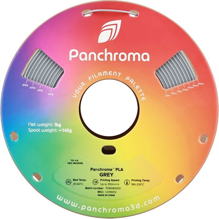 Пластик для 3D-принтера Polymaker PLA PANCHROMA 1,75mm 1kg GREY (CA19002) изображение 2