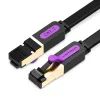 Патч-корд 15м, UTP cat 7 RJ-45 flat black Vention (ICABN)