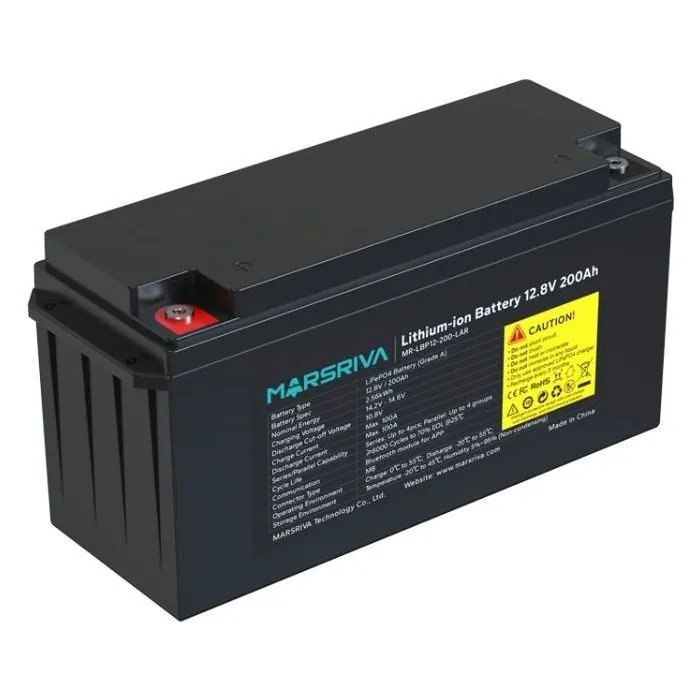 Батарея LiFePo4 Marsriva 12.8V 200Ah 2.56kWh (MR-LBP12-200-LAR) зображення 4