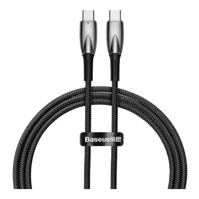 Дата кабель USB-C to USB-C 1.0m 100W black Baseus (CADH000701)