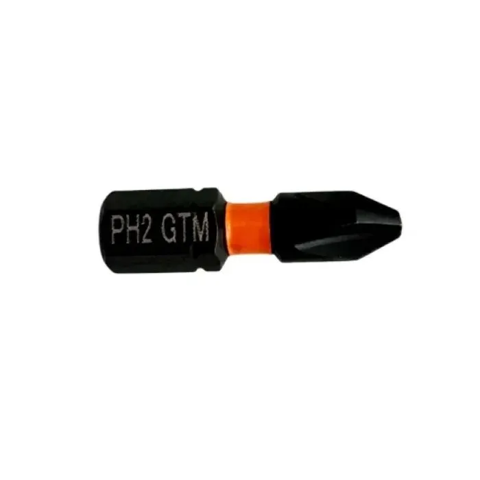 Набор бит GTM ударных, PH2, 25мм, 20шт. (SBI-H2-25K) изображение 2