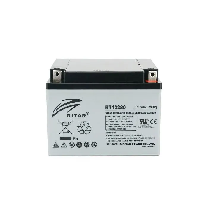 Батарея до ДБЖ Ritar RT12280 L5, 12V 28Ah (RT12280 L5) зображення 2
