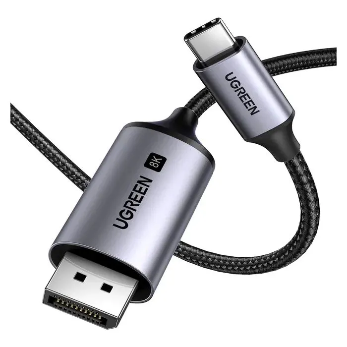 Кабель мультимедійний USB-C to DisplayPort M 3.0m 8K CM556 black Ugreen (25839) зображення 2