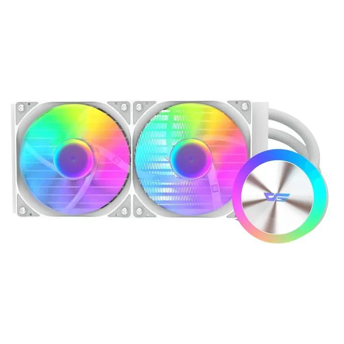 Система жидкостного охлаждения DARKFLASH DG240 WHITE изображение 2