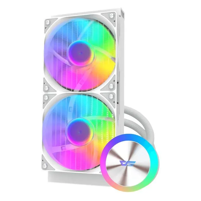Система жидкостного охлаждения DARKFLASH DG240 WHITE изображение 3