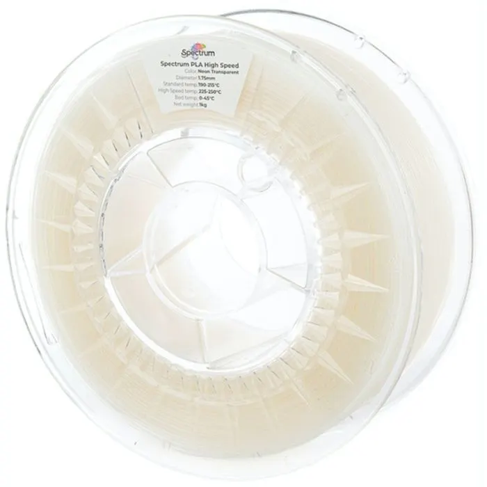 Пластик для 3D-принтера Spectrum PLA HS Premium 1.75mm 1kg Neon Transparent UV (81046) изображение 3