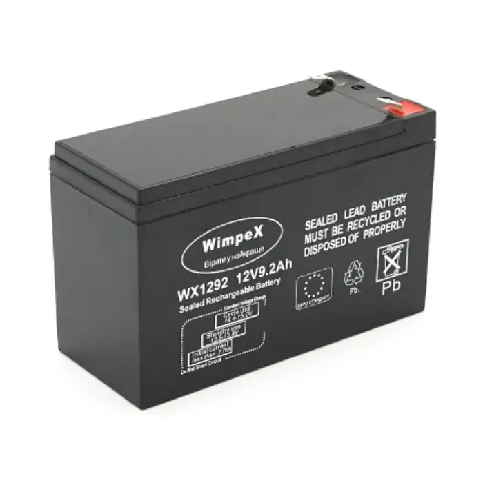 Батарея до ДБЖ Wimpex 12V 9.2Ah (Wimpex WX-1292)
